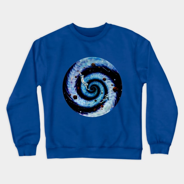 Black Hole Crewneck Sweatshirt by zombill